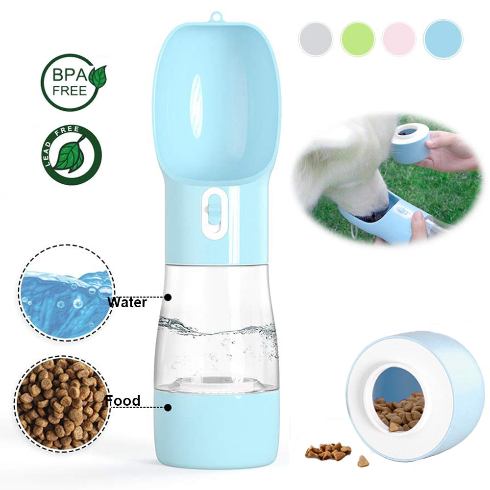 Pet Dog Water Bottle Portable Drinking water Feeder Bowl dog cat food feeding for Puppy dog cat Outdoor Walking Travel Supplies eprolo