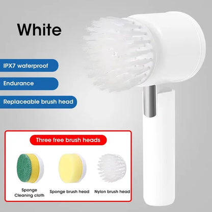 New Electric Spin Scrubber,Bathroom Cleaning Brush Power Scrubber with 5 Replaceable Brush Heads, 5 in 1 Electric Cleaning Brush eprolo