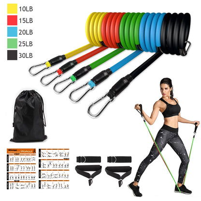 Resistance Bands Set Exercise Bands with Door Anchor Legs Ankle Straps for Resistance Training Physical Therapy Home Workouts eprolo