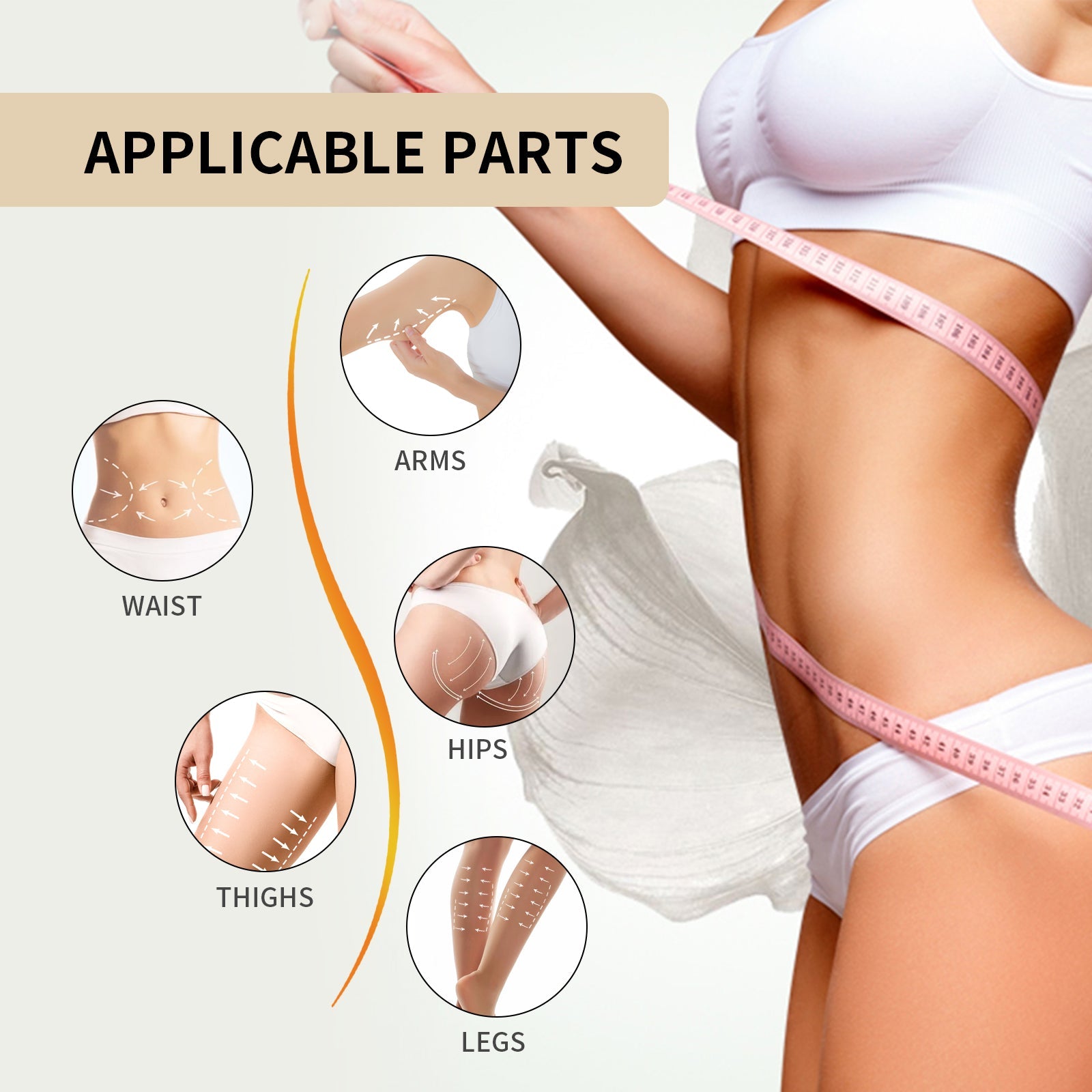 EELHOE Body Care Cream Massage Firming Skin Arms Thighs Body Beauty Beauty Slimming Cream eprolo