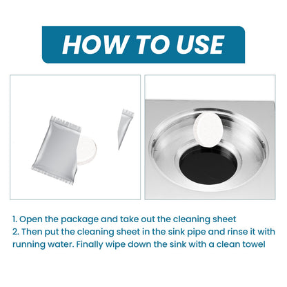 Jue-Fish Sink Cleaning Tablets, Kitchen Sink Cleaning Stains And Oil Cleaning Pipes Cleaning Effervescent Tablets eprolo