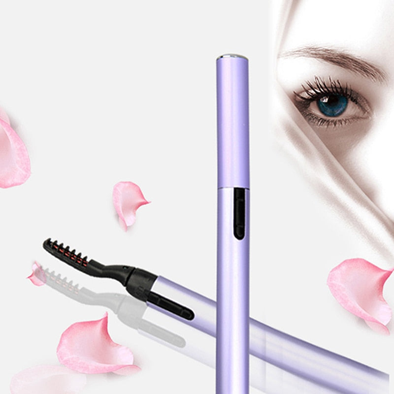 Electric Heated Eyelash Curler Pen Makeup Cosmetic Perfect Big Eyes Remover Clip Eyebrow Eye Lashes Tweezers eprolo