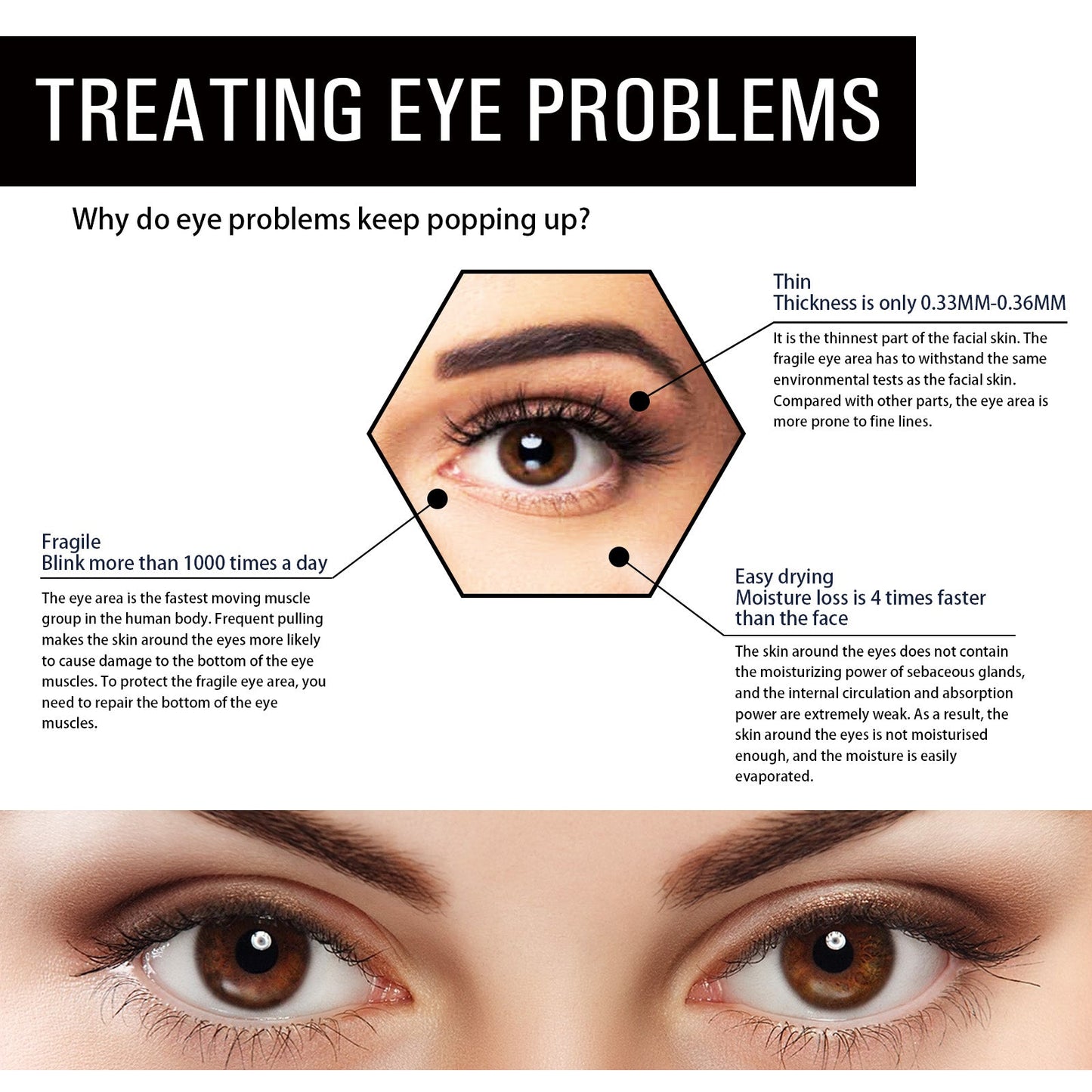 B5 Eye Gel Patch Reduces Fine Lines Under Eyes, Bags Under Eyes, Dark Circles Under Eyes, Firming Eyes And Anti-Wrinkle Moisturizing Eye Patch eprolo
