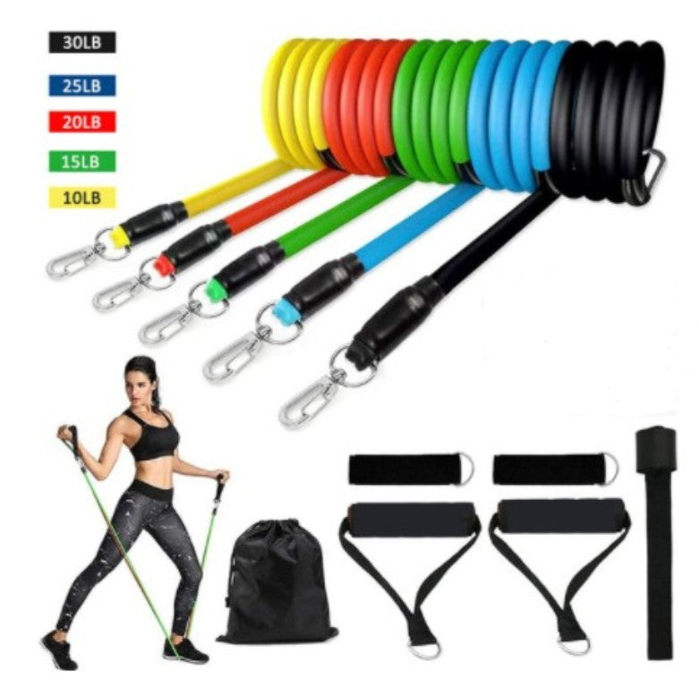 Resistance Bands Set Exercise Bands with Door Anchor Legs Ankle Straps for Resistance Training Physical Therapy Home Workouts eprolo