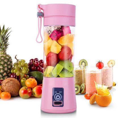 380ML 2/4/6 Blades Handhels Juicer Bottle Portable Mini USB Electric Fruit Citrus Lemon Juicer Blender Squeezer Reamer Machine eprolo