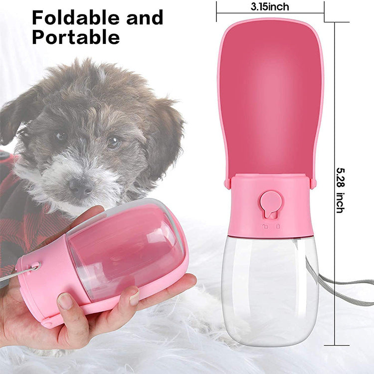 300ML Dog Out Drinking Water Bottle With Filter Element Pet Accompanying Cup Portable Pet Folding Water Cup eprolo