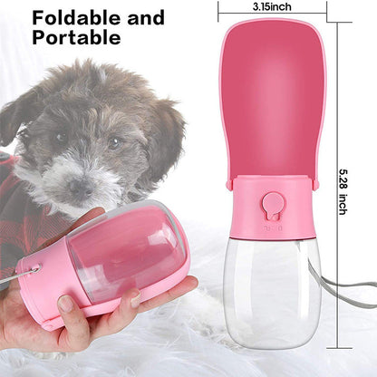 300ML Dog Out Drinking Water Bottle With Filter Element Pet Accompanying Cup Portable Pet Folding Water Cup eprolo