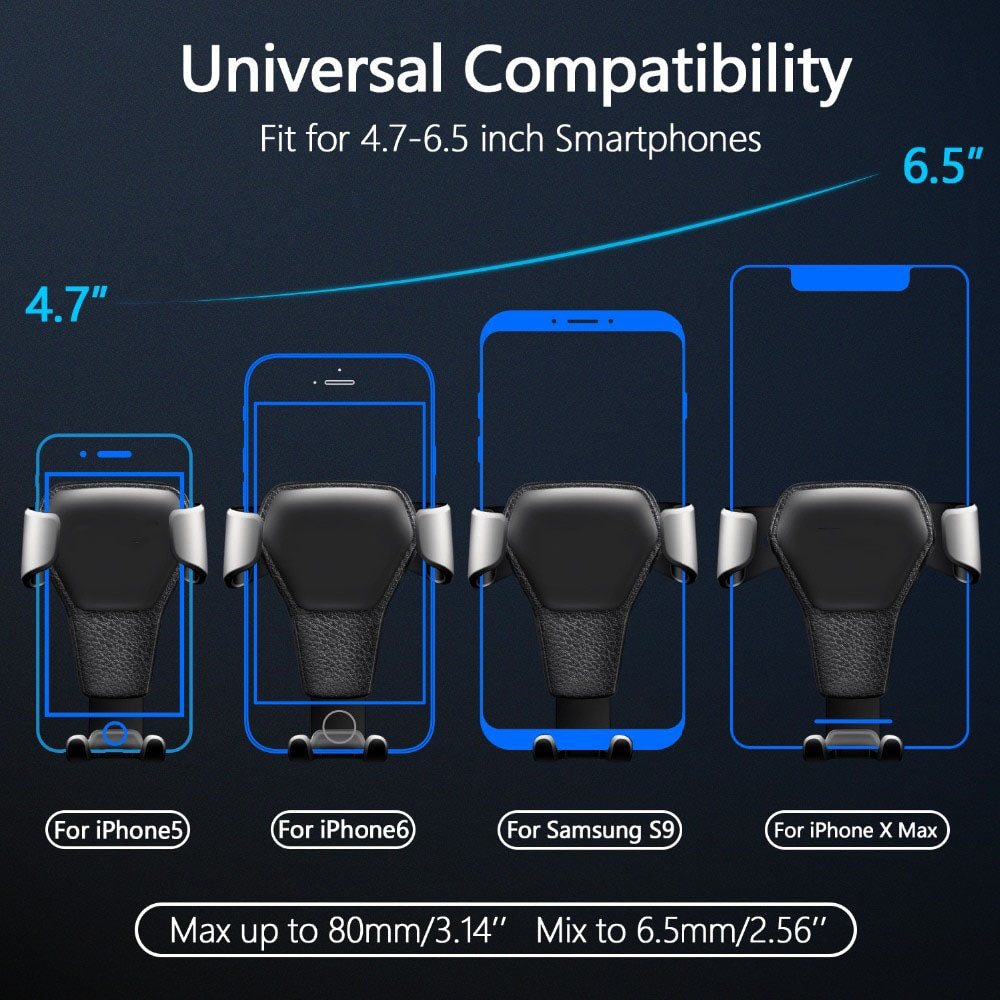 Gravity Car Holder For Phone in Car Air Vent Clip Mount No Magnetic Mobile Phone Holder Cell Stand Support eprolo