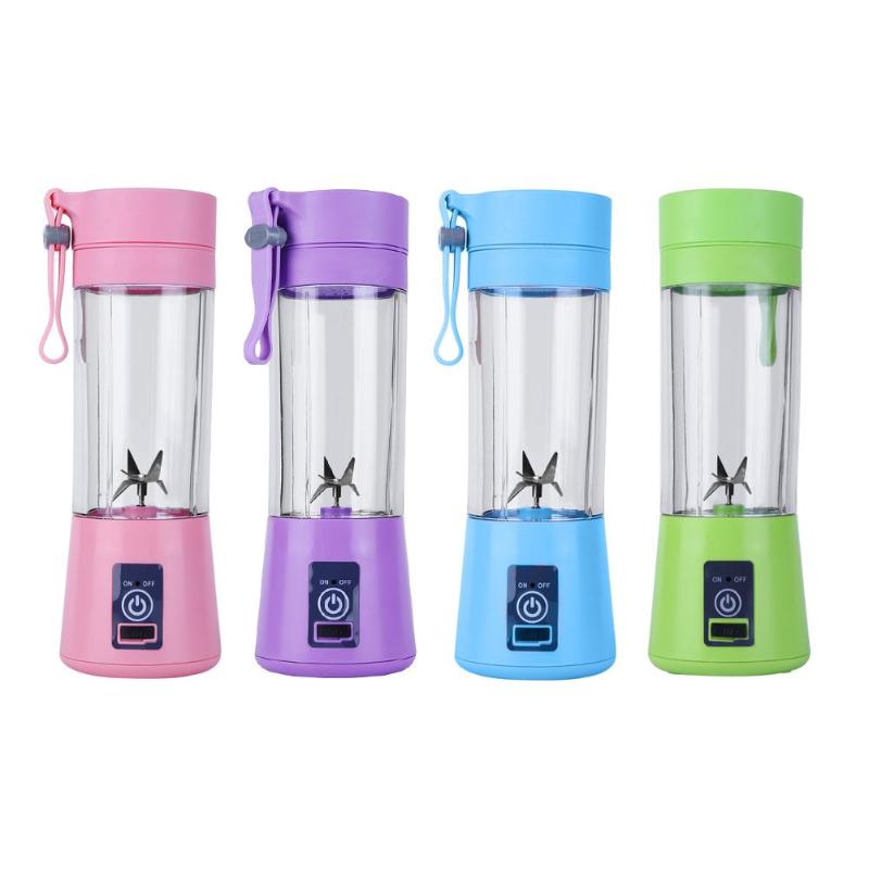 380ML 2/4/6 Blades Handhels Juicer Bottle Portable Mini USB Electric Fruit Citrus Lemon Juicer Blender Squeezer Reamer Machine eprolo