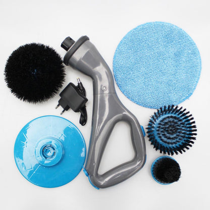 4pcs Cordless Hurricane Muscle Scrubber Electric Cleaning Brush with Brush Heads Bathroom Surface Bathtub Shower Tile Brush eprolo