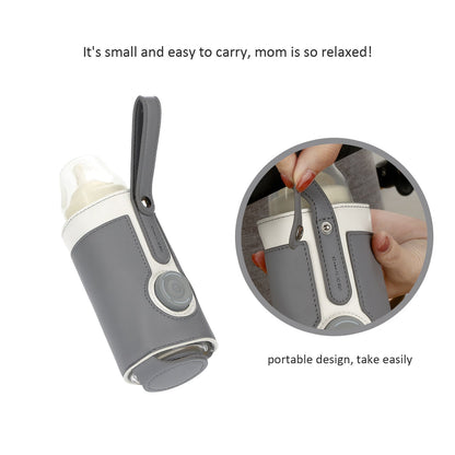 Baby Bottle Warmer Milk Heating Keeper with Constant Temperature Warming for Breastfeeding Night Feeding Daily Use Travel eprolo