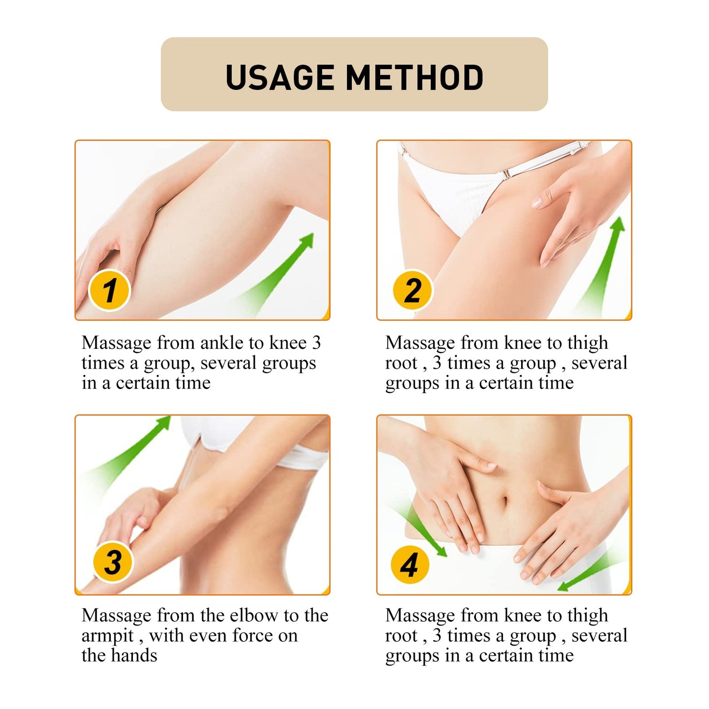 EELHOE Body Care Cream Massage Firming Skin Arms Thighs Body Beauty Beauty Slimming Cream eprolo