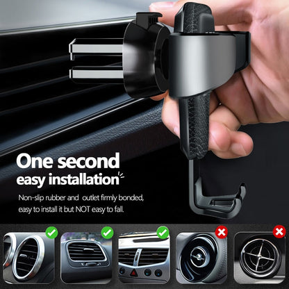 Gravity Car Holder For Phone in Car Air Vent Clip Mount No Magnetic Mobile Phone Holder Cell Stand Support eprolo