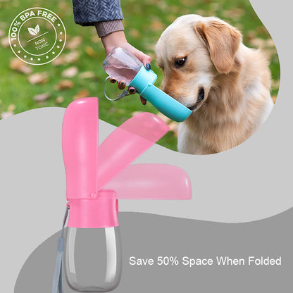 300ML Dog Out Drinking Water Bottle With Filter Element Pet Accompanying Cup Portable Pet Folding Water Cup eprolo