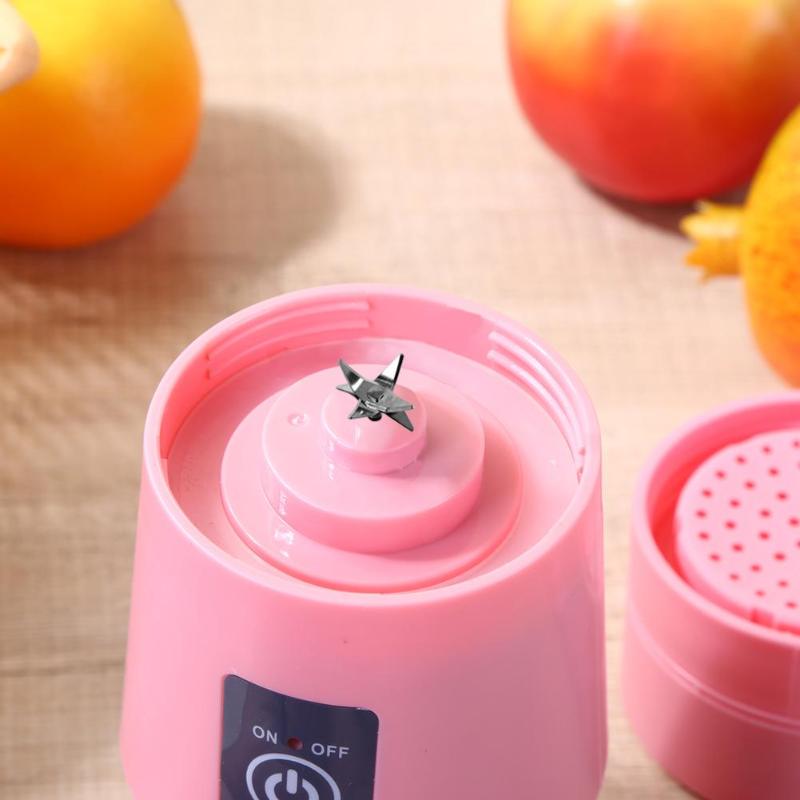 380ML 2/4/6 Blades Handhels Juicer Bottle Portable Mini USB Electric Fruit Citrus Lemon Juicer Blender Squeezer Reamer Machine eprolo