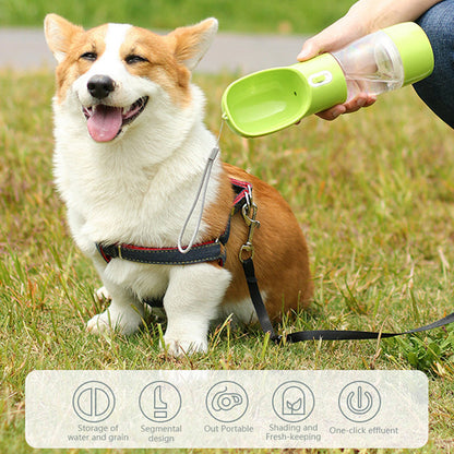 Pet Dog Water Bottle Portable Drinking water Feeder Bowl dog cat food feeding for Puppy dog cat Outdoor Walking Travel Supplies eprolo