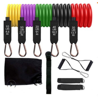 Resistance Bands Set Exercise Bands with Door Anchor Legs Ankle Straps for Resistance Training Physical Therapy Home Workouts eprolo