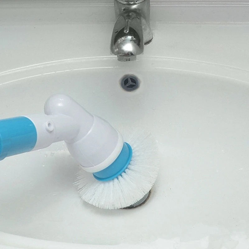 Electric Spin Scrubber Turbo Scrub Cleaning Brush Cordless Chargeable Bathroom Cleaner with Extension Handle Adaptive Brush Tub eprolo