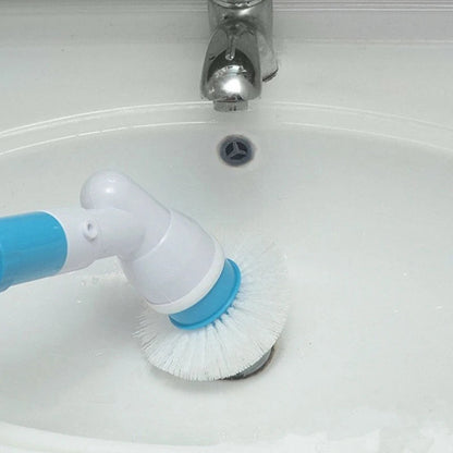 Electric Spin Scrubber Turbo Scrub Cleaning Brush Cordless Chargeable Bathroom Cleaner with Extension Handle Adaptive Brush Tub eprolo